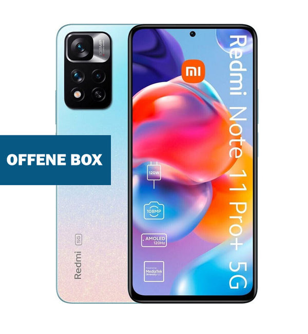 NEU AUSGEPACKT - Redmi Note 11 Pro Plus 5G, 128 GB, 6 GB, 108 MP, 4500 mAh, Star Blue