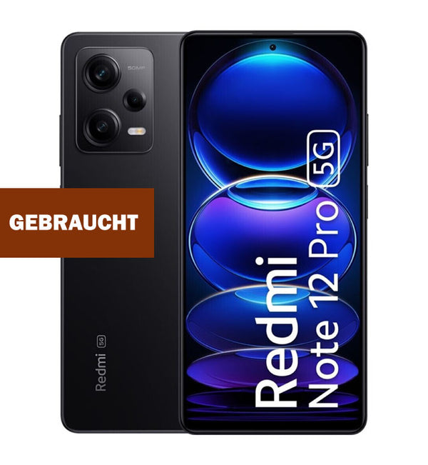 Gebraucht - Redmi Note 12 Pro 5G, 8/256 GB, 50 MP, 5000 mAh, Midnight Black