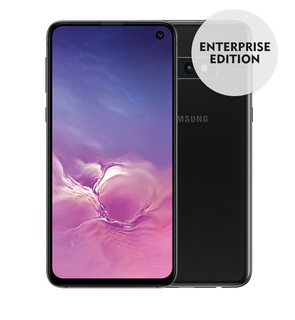 Samsung Galaxy S10e Enterprise Edition, Black, Vorderseite und Rückseite