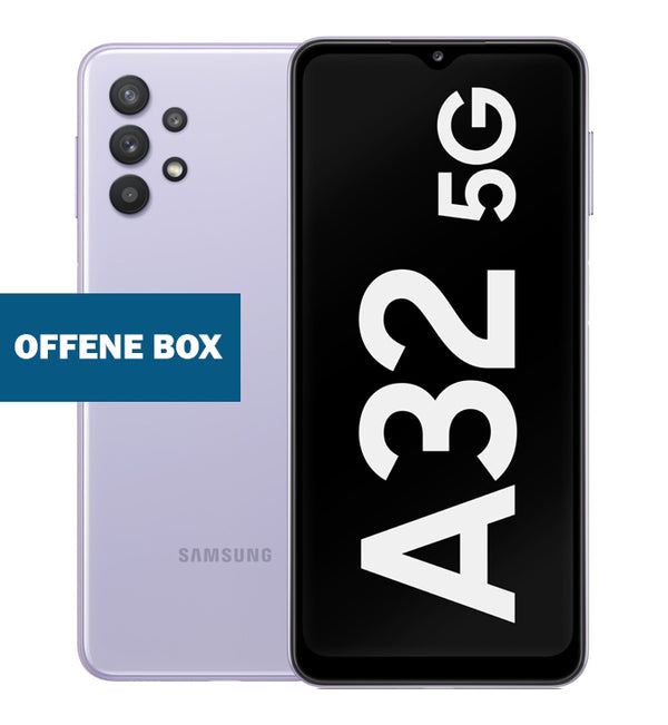 NEU ausgepackt - Samsung Galaxy A32 (A326B) 5G, 128 GB, 4 GB, 48 MP, 5000 mAh, Awesome Violet