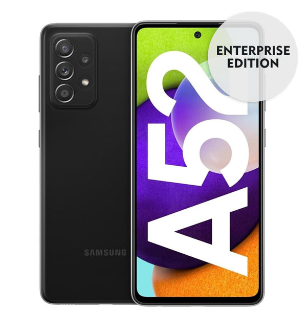 LAGERVERKAUF! Samsung Galaxy A52 (A526B) 5G, 128 GB, 6 GB, 48 MP, 4000 mAh, Awesome Black Enterprise Edition (beschädigte box NEU)