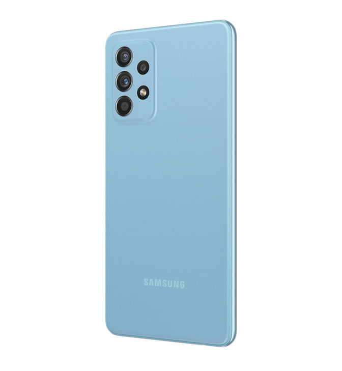 LAGERVERKAUF! Samsung Galaxy A52 (A525F/DS) 4G, 128 GB, 6 GB, 48 MP, 4500 mAh, Awesome Blue (BESCHÄDIGTE BOX NEU)