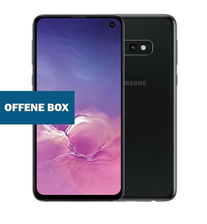 Samsung Galaxy S10e, Prism Black, Vorderseite und Rückseite