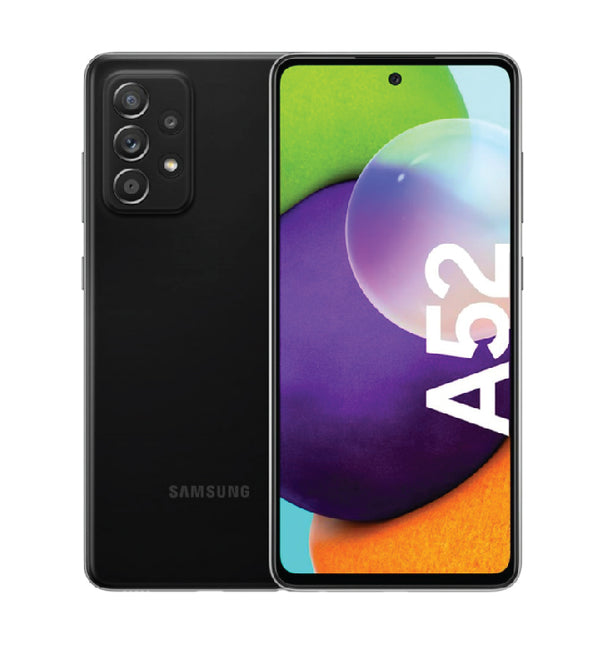 LAGERVERKAUF! Samsung Galaxy A52 (A525F/DS) 4G, 128 GB, 6 GB, 48 MP, 4500 mAh, Awesome Black (BESCHÄDIGTE BOX NEU)