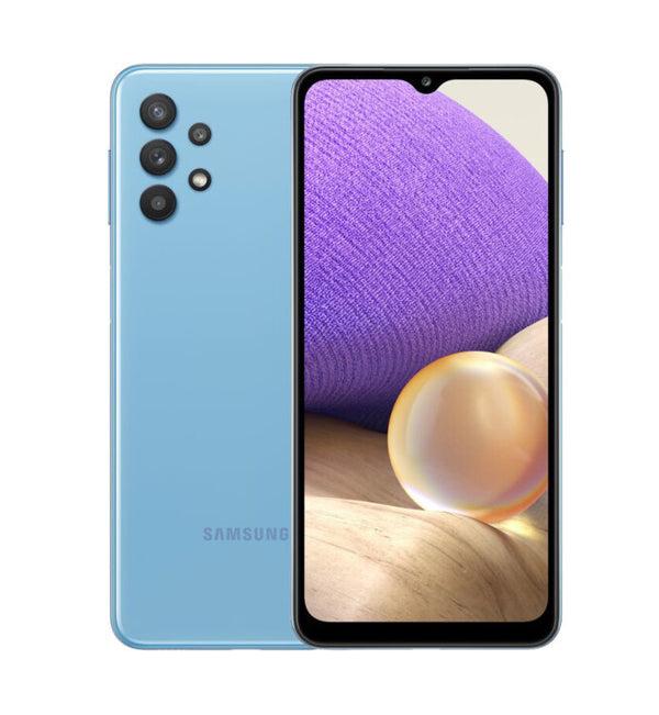 LAGERVERKAUF! Samsung Galaxy A32 (A326B) 5G, 128 GB, 4 GB, 48 MP, 5000 mAh, Awesome Blue (beschädigte box NEU)
